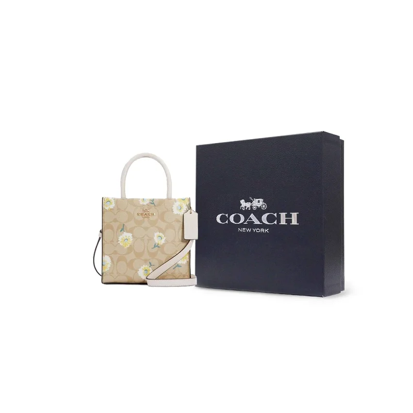 COACH Cally Coated Canvas With Pebbled Leather C3599-IMOTV