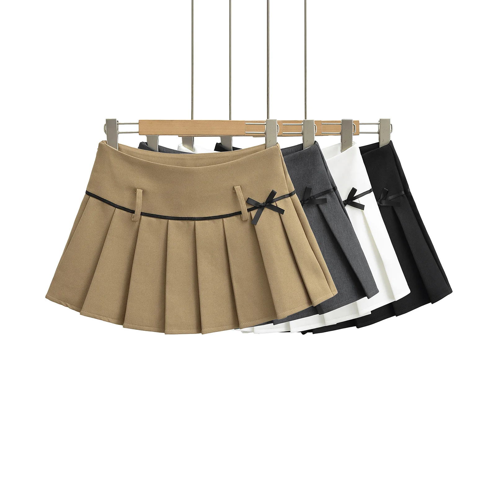 Sweet Spicy Girl High Waist Long Leg Illusion Anti Exposure Pleated Skirt Pure Desire Internet Celebrity Casual Outdoor Wear ...