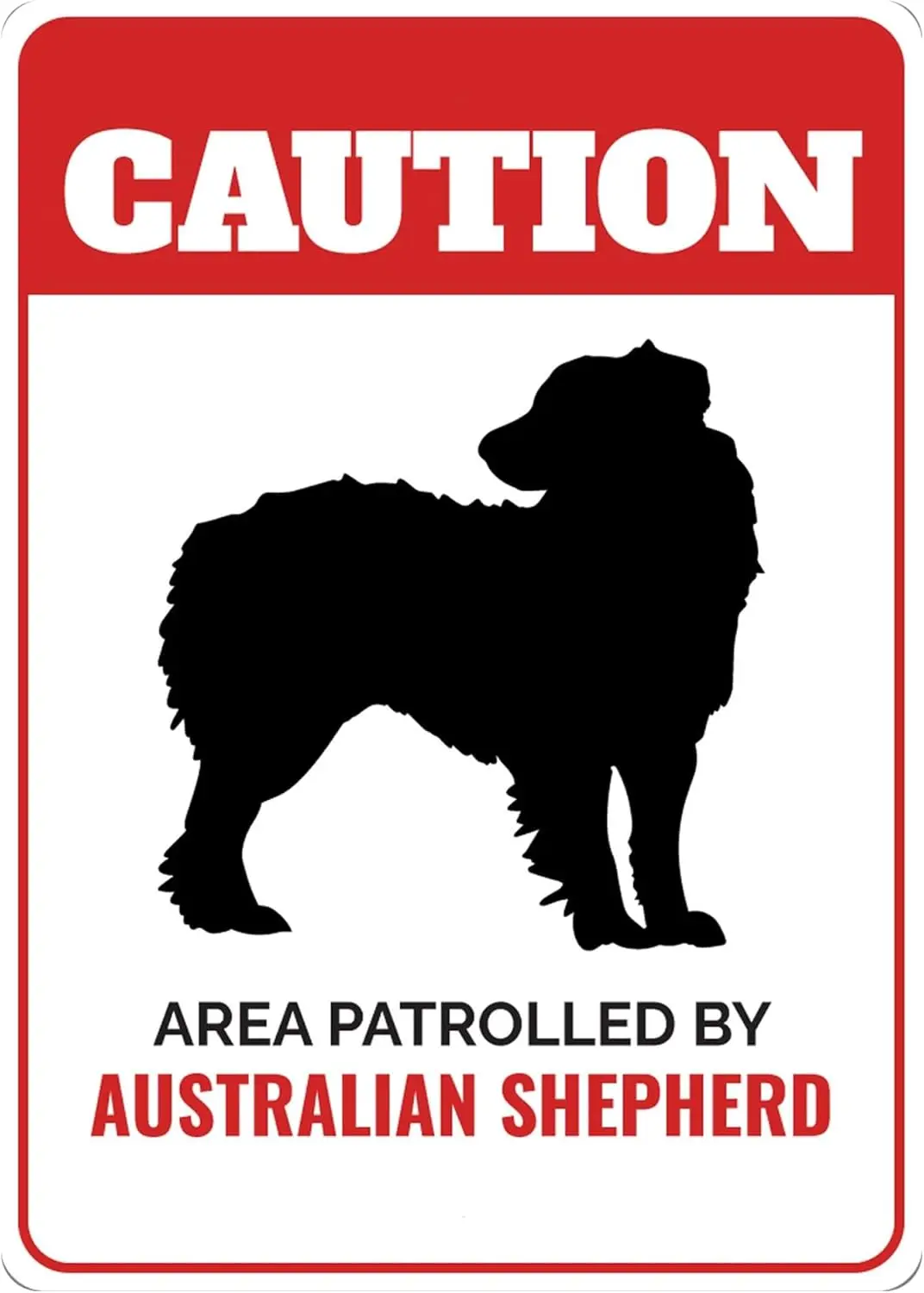 Australian Shepherd Sign, Shepherd Decor, Aussie Dog, Shepherd Gift, Shepherd Lover, Dog Breed Signs, Caution Dog Sign - Do sign