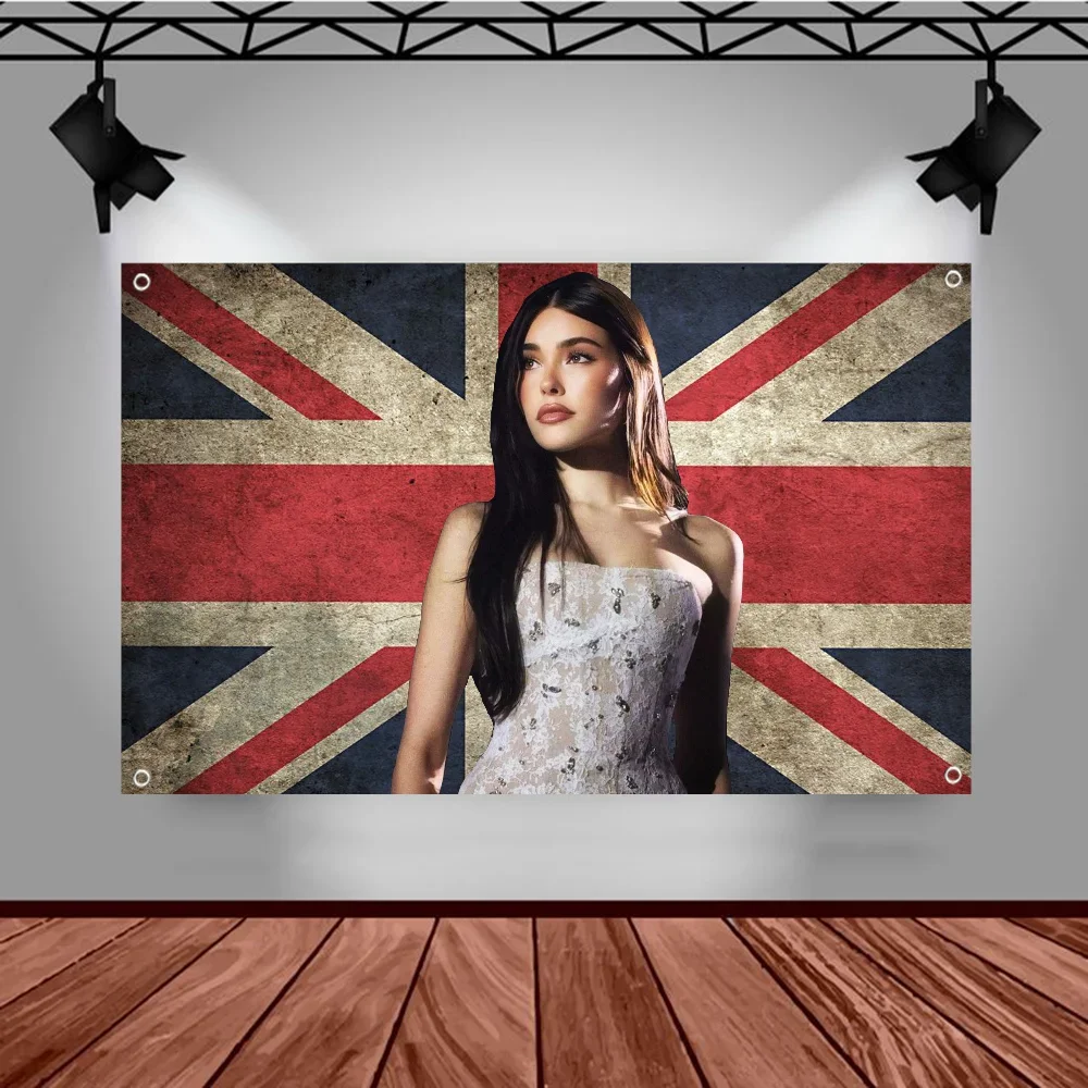 علم بيرة ماديسون، طباعة متقدمة، علم إعلاني تجاري، علم حفلة الشركة، ديكور لافتة معلقة على الحائط