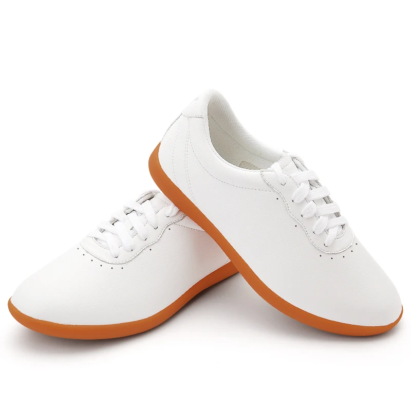 جلد البقر الأصلي الاصطناعية LeatherTai Chi أحذية للكونغ فو وشو فنون الدفاع عن النفس لينة مرنة وحيد خفيفة الوزن الرجال النساء