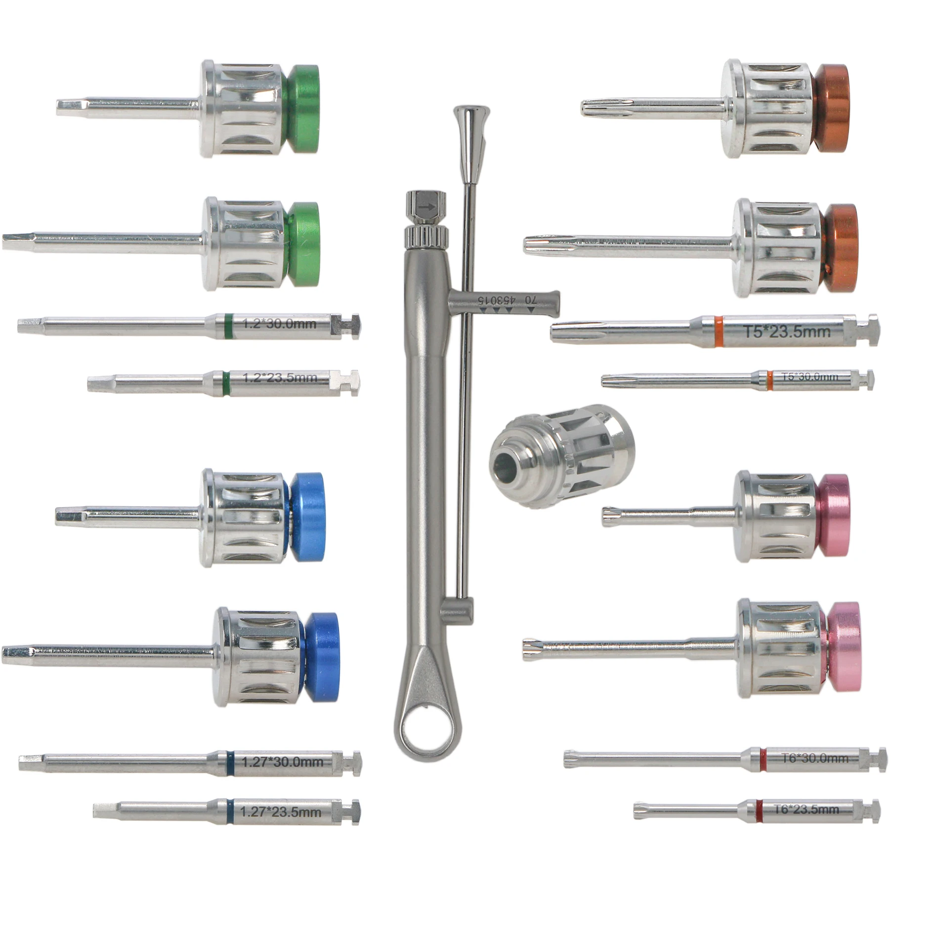 Implant Driver for 3i Megagen Hex 1.2 1.27 T5 T6  Screwdriver Manual Torque Wrench Adapter