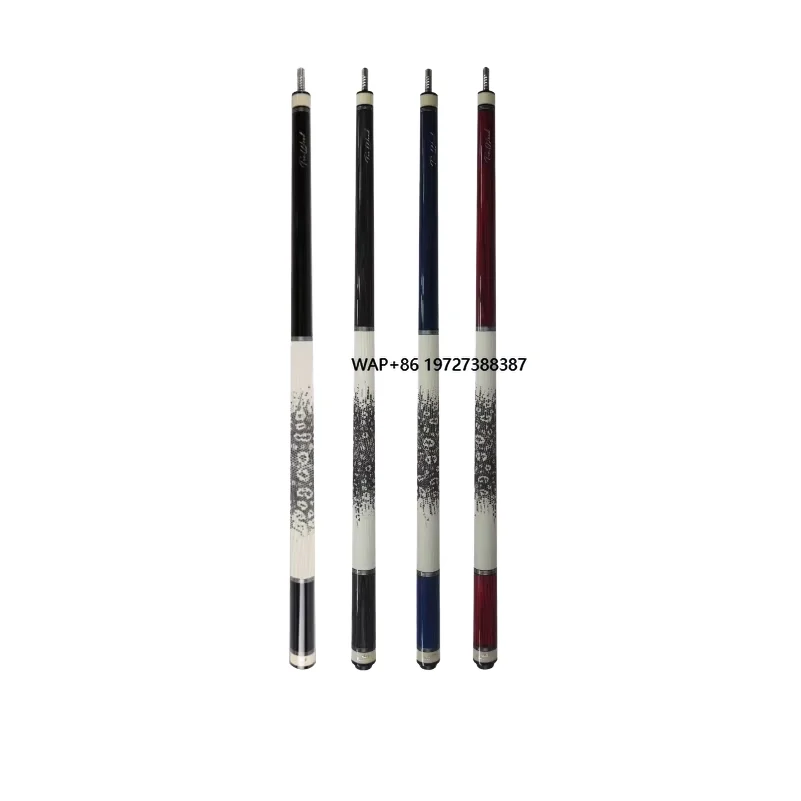 

Superior Quality Handmade 1/2 Carved Patterns Pool Cue Stick 12.5mm/11.5mm Ash Carbon Fiber Shaft Maple Butt Sleeve 13mm Snooker