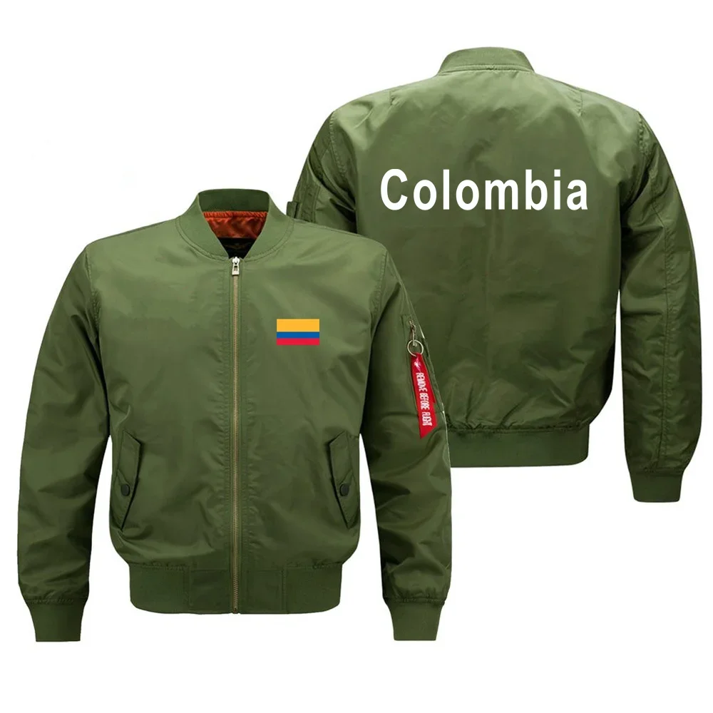 Funny Colombia Military Flight Aviation Men Ma1 Bomber Jacket Outdoor Windproof Man Baseball Coats