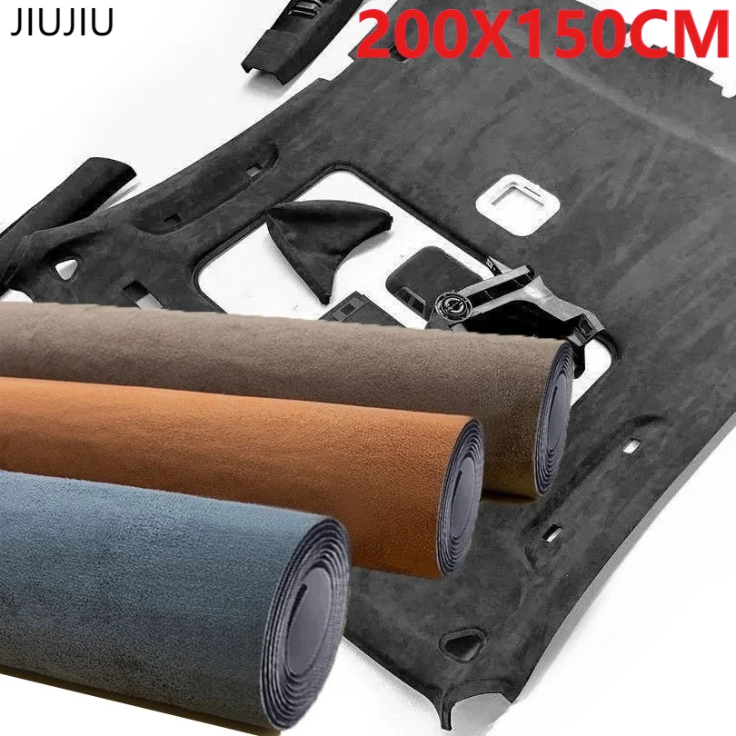 

Max200x150 см авто внутренняя замшевая ткань самоклеящаяся ультратонкая волокнистая синтетическая кожа эластичная пленка для ремонта дверной панели автомобиля