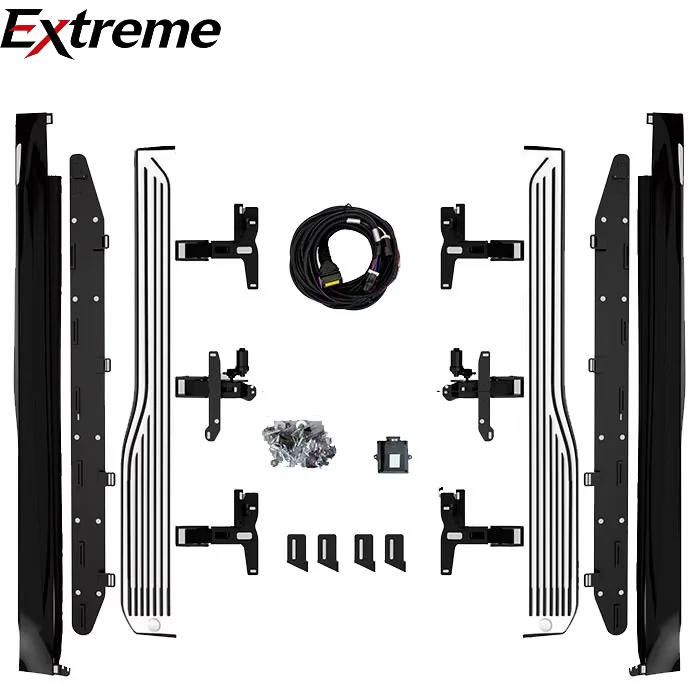 

Automatic S Upreme Style Power Step Electric Running Boards Side Steps Pedal for BMW X5 X7 Width 22cm Black Powder Coated