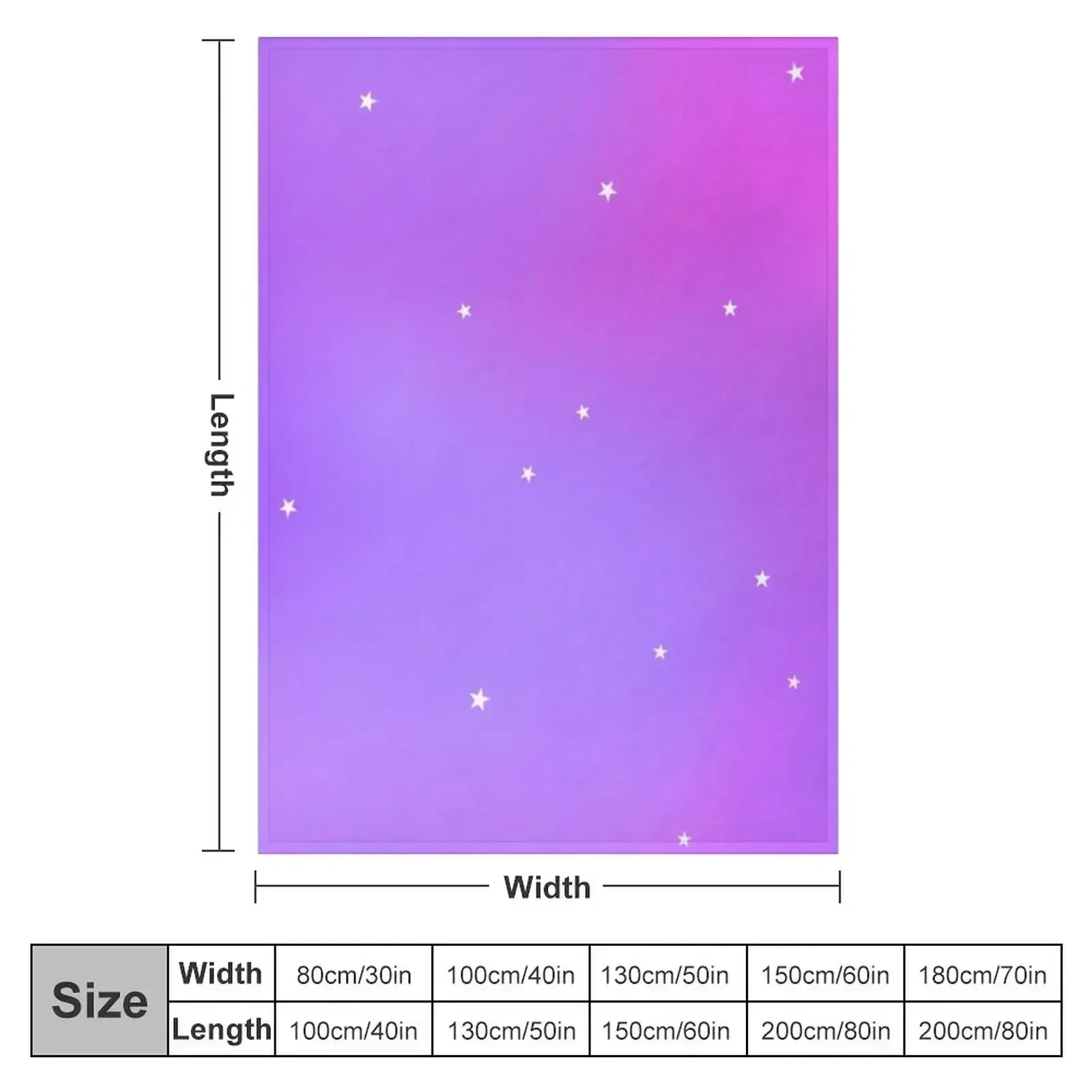 Pastel Stars Throw Blanket Heavy Multi-Purpose for babies Flannel Fabric Retros Personalized Gift Blankets