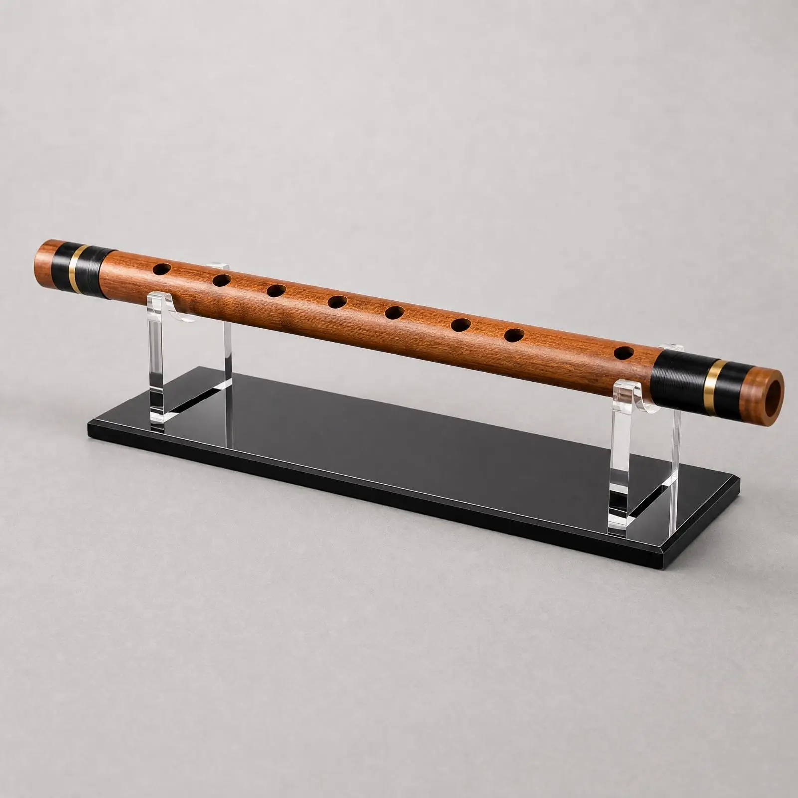 Portable Acrylic Flute Instrument Stand for Musicians Lightweight Clear Display Holder