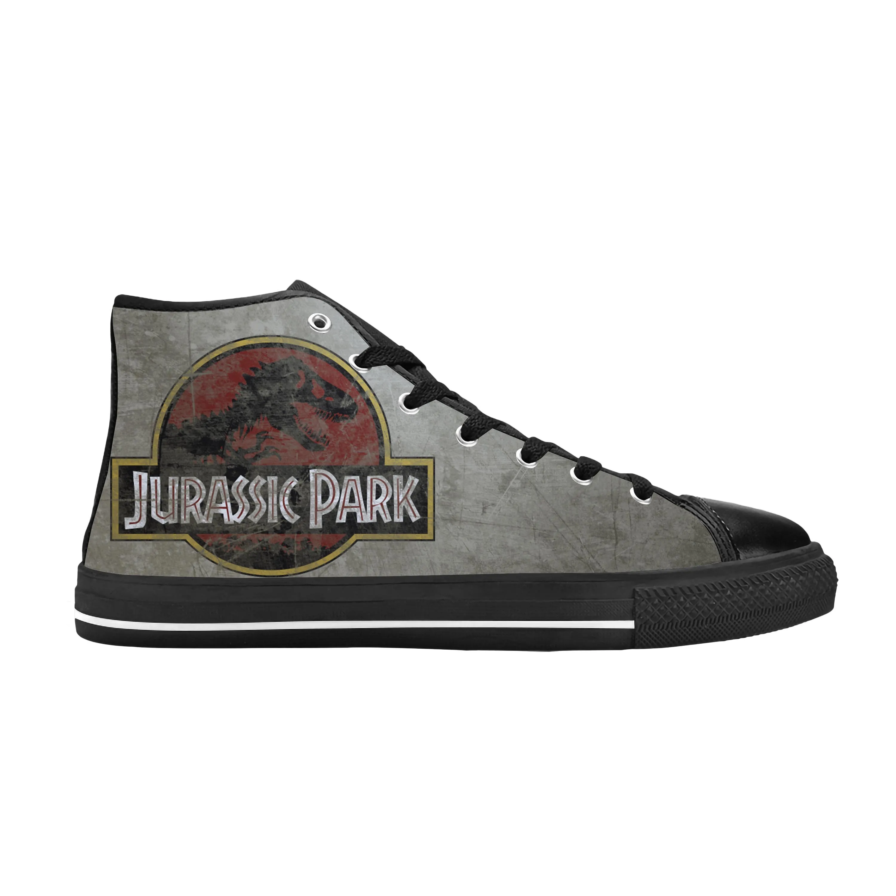 Jurassic Park World Dinosaur Anime Cartoon Manga Casual Cloth Shoes High Top Comfortable Breathable 3D Print Men Women Sneakers