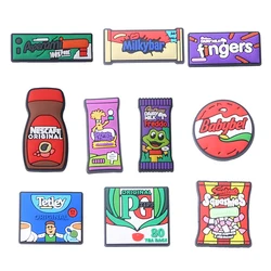 19pcs/set Wine and snacks Series for Shoe Charms Accessories for Classic Clog Shoe Decoration Kids Gifts