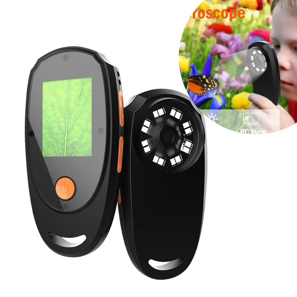 Mini Kids Optical Microscope With Photo And Video Function 500X Observe The Microscopic World Science Children Educational Toys