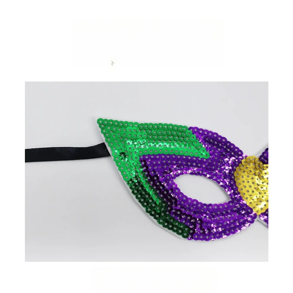 패션 볼 카니발 깃털 세트 - 삼색 머리띠 마스크 파티 의상 액세서리