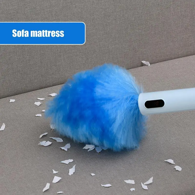 Rotating Spin Cleaner Duster 360 Spin Electric Duster Rechargeable Feather Duster With Touch Button Cleaning Accessories For