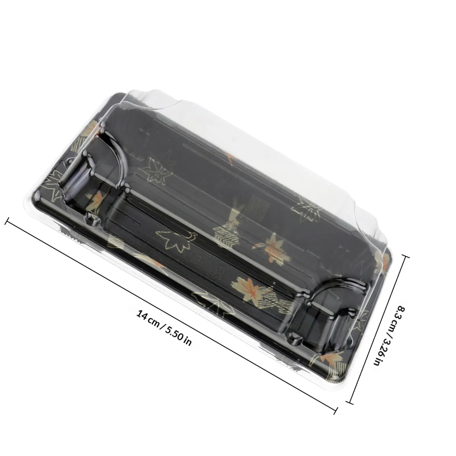 100Pcs Sushi Disposable Packing Box Eco Friendly No Smell Thickened Food Containers for Take Out Restaurant Lunch Party