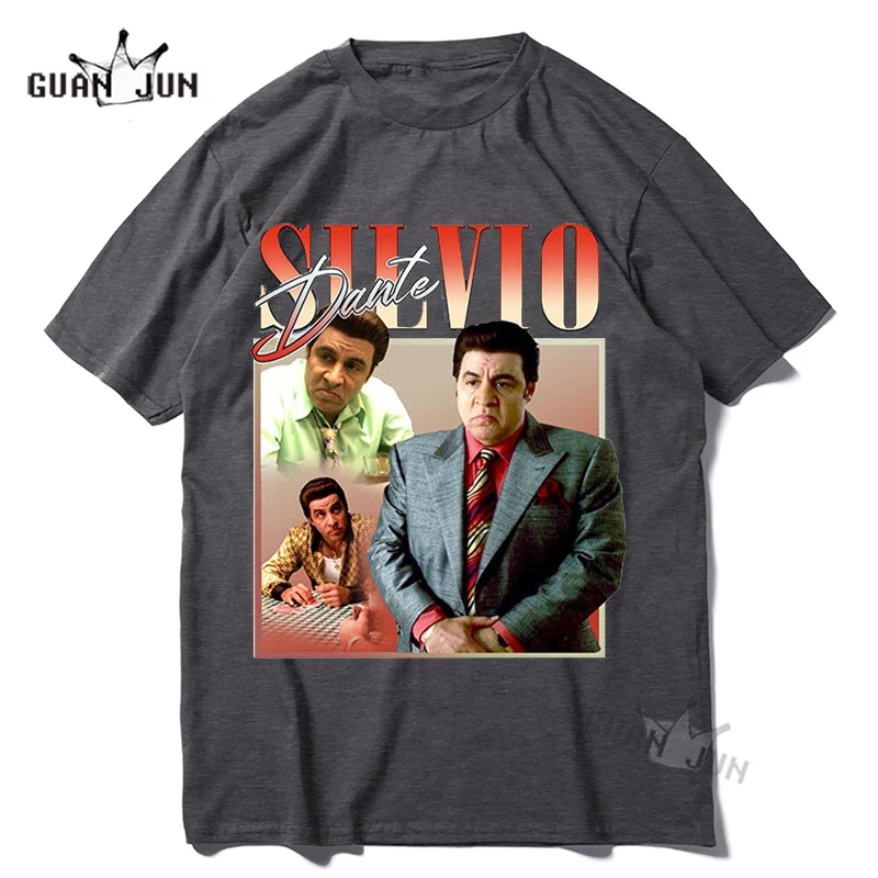 SILVIO DANTE Men Tee Present for Dad Streetwear Unisex T-shirt for Fans of The Sopranos Husband or Boyfriend Gift Idea Dropship