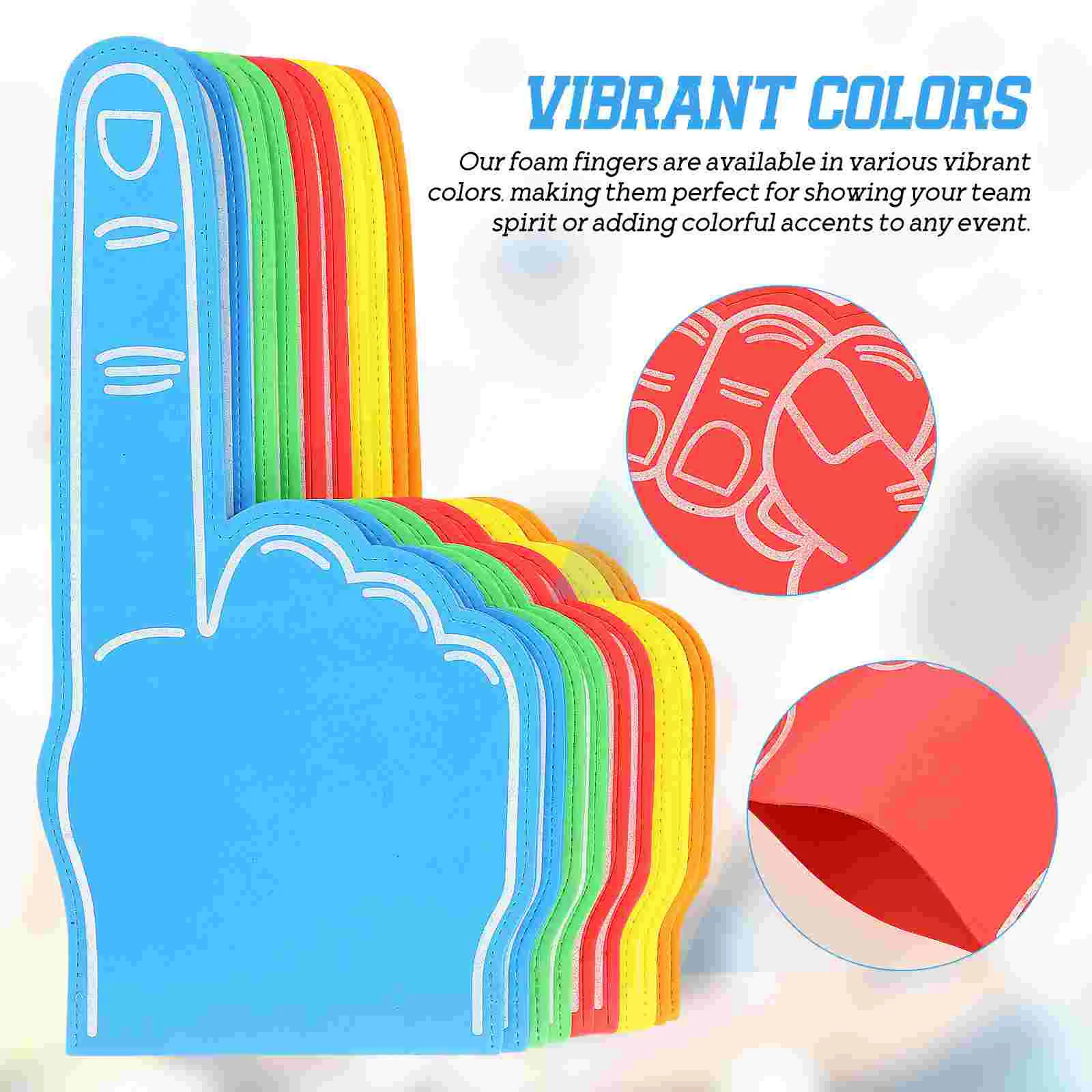 10 Pcs Foam Fingers Bulk Hand Cheerleading Cheering Clapper Giant Hands Pointer Football