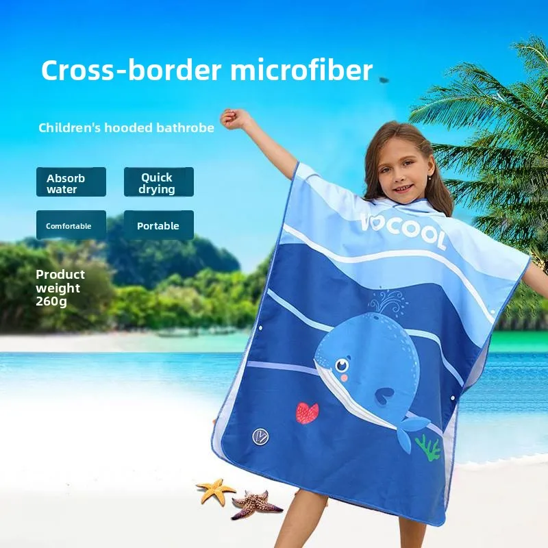 

Qui Dry, детская шапка с принтом летучей мыши, полотенце, халат, тонкое впитывающее детское полотенце, пальто DYY 30x70 см