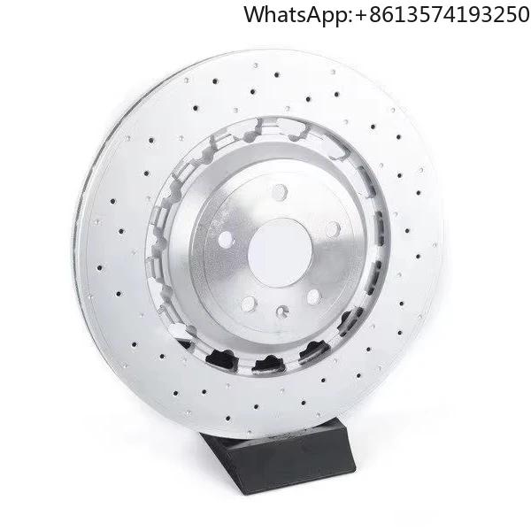 For Front 369*34mm Coated Perforated Floating Bolt Disc Brake Rotor 8V0615301R for Audi A3 Rs3 8V 2016