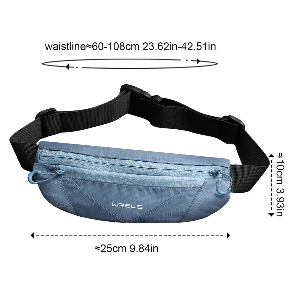 WRELS Man/Woman Running Sports Belt Wasit Pack Pockets Marathon Jogging Bag Outdoor Sports Cycling Phone Waist Bags Waterproof