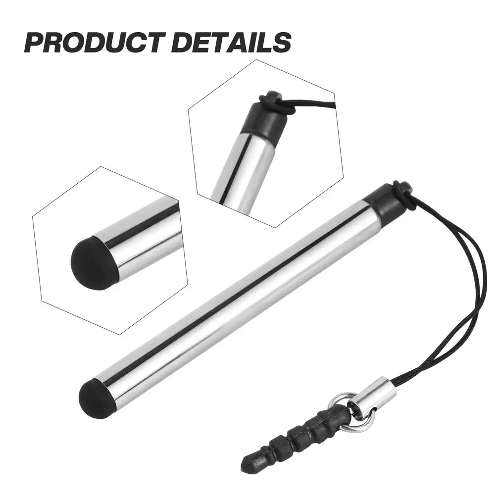 1Pcs 2021 Retractable ปากกา Touch Screen แบบ Capacitive Stylus Pen สำหรับโทรศัพท์สมาร์ทแท็บเล็ตสำหรับ iPad Point รอบเคล็ดลับ