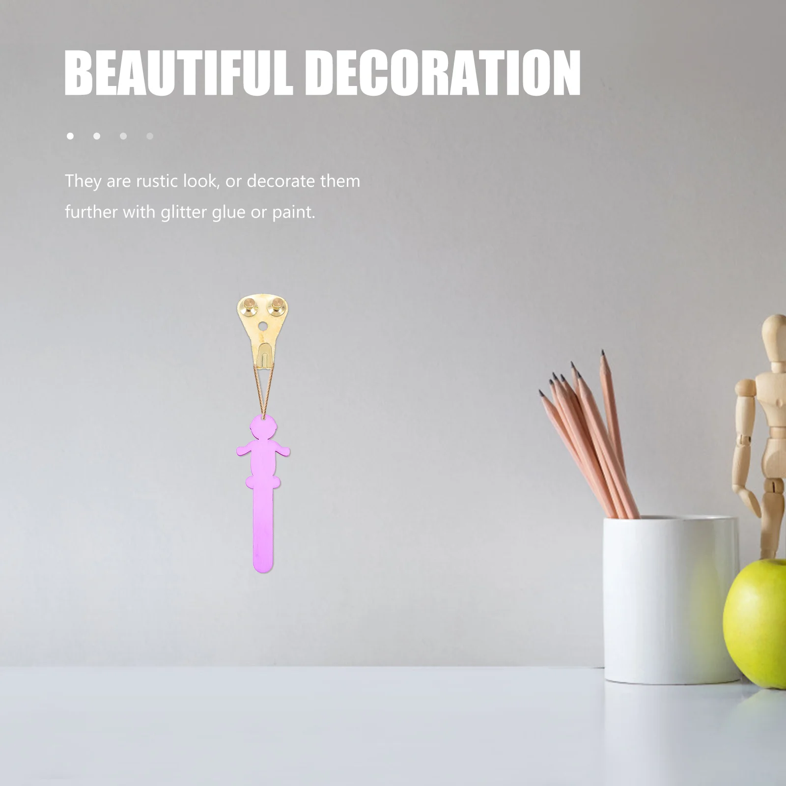 

SEWACC Art Craft Kit for Kids Wooden Painting Set Unfinished Toy Model Building Supply for Children 3+ Years