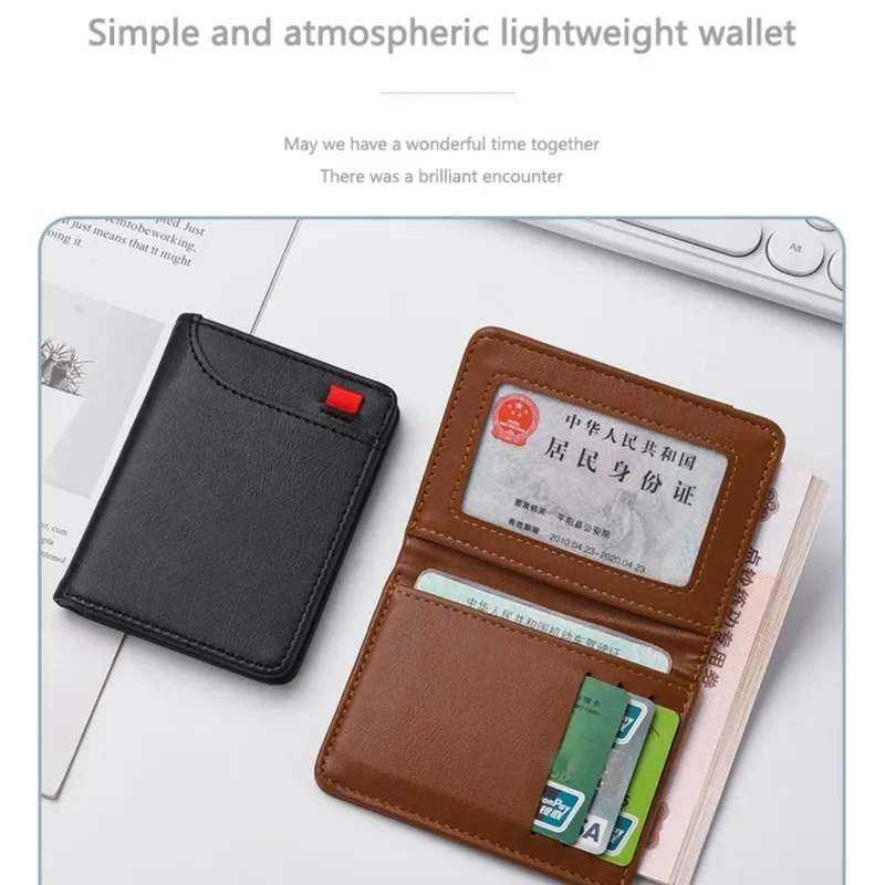 PU Leather MG Logo Card Wallet Portable Credit Card Holder Fit MG ZS EV HS EHS PHEV MG3 MG4 MG5 MG6 MG7 GT ZR RX Car Accessories