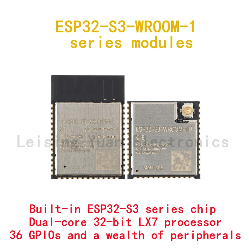 10pcs/1pc ESP32 ESP32-S3-WROOM-1 ESP32-S3-WROOM-1U ESP32-S3-MINI ESP32-S3-MINI-1U Dual Core 4MB 8 16MB MCU WiFi Wireless Module