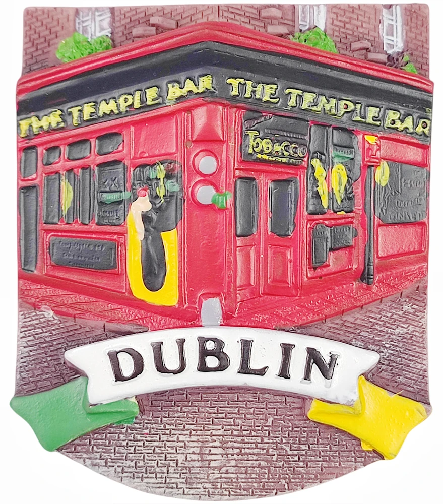 3D Dublin Ireland Fridge Magnet Souvenir Gift Resin Refrigerator Magnetic Sticker Collection Home Decoration