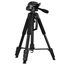 F550T Professional Tripe for Cell Phone Camera 180cm Tripod for Mobile Phone Tripod with Remote Light Night Fishing Light Stand