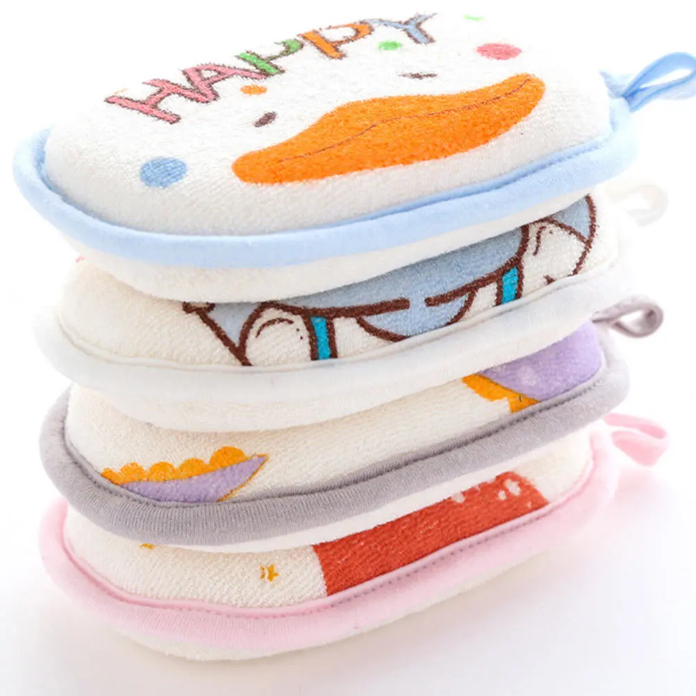 3 szt. Dziecięca gąbka do kąpieli z motywem kreskówkowym, miękka gąbka do szorowania ciała pod prysznic dla dzieci, gąbka do szorowania ciała dla niemowląt