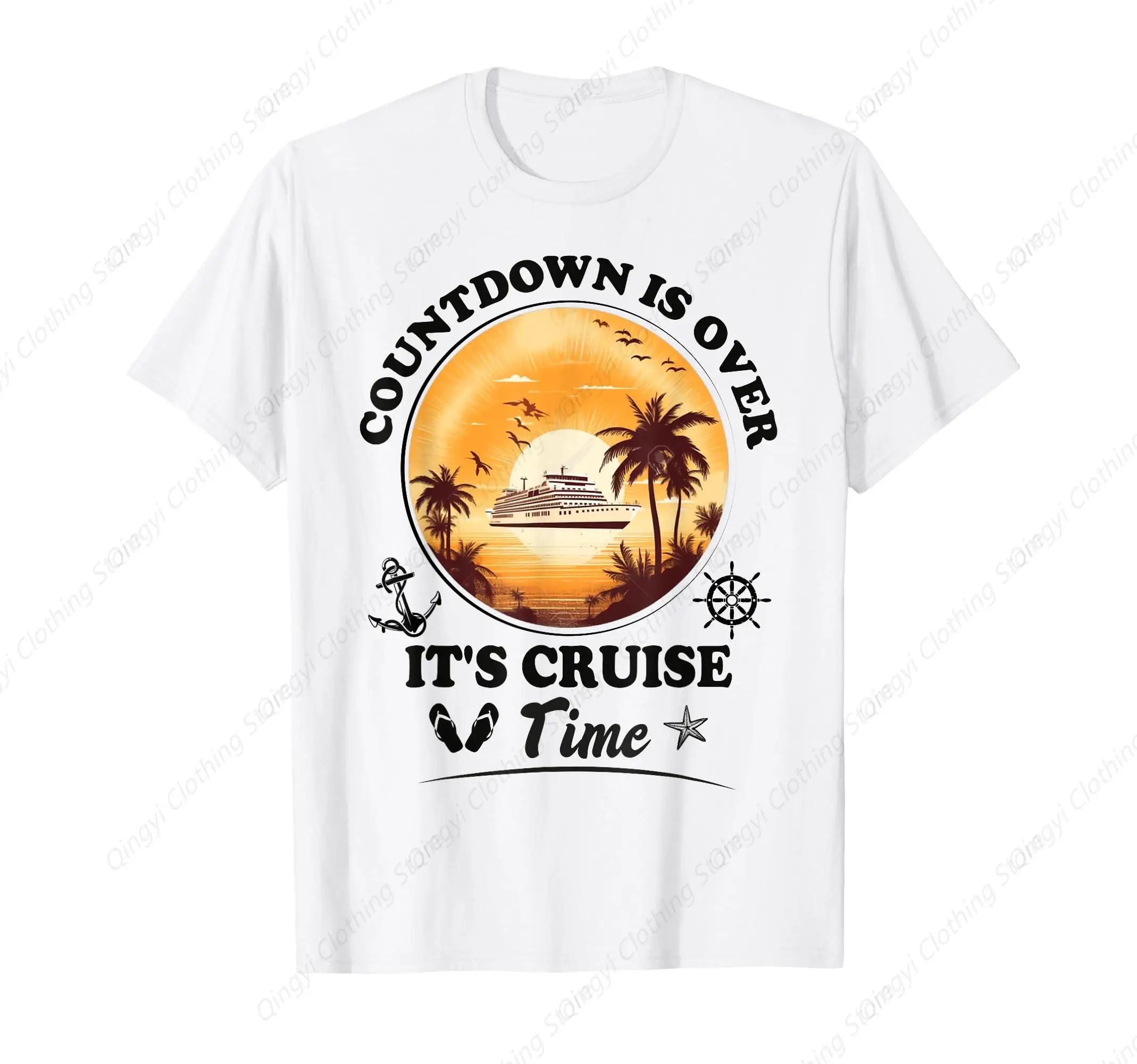

Countdown Is Over It's Cruise Time Funny Husband And Wife T-Shirt