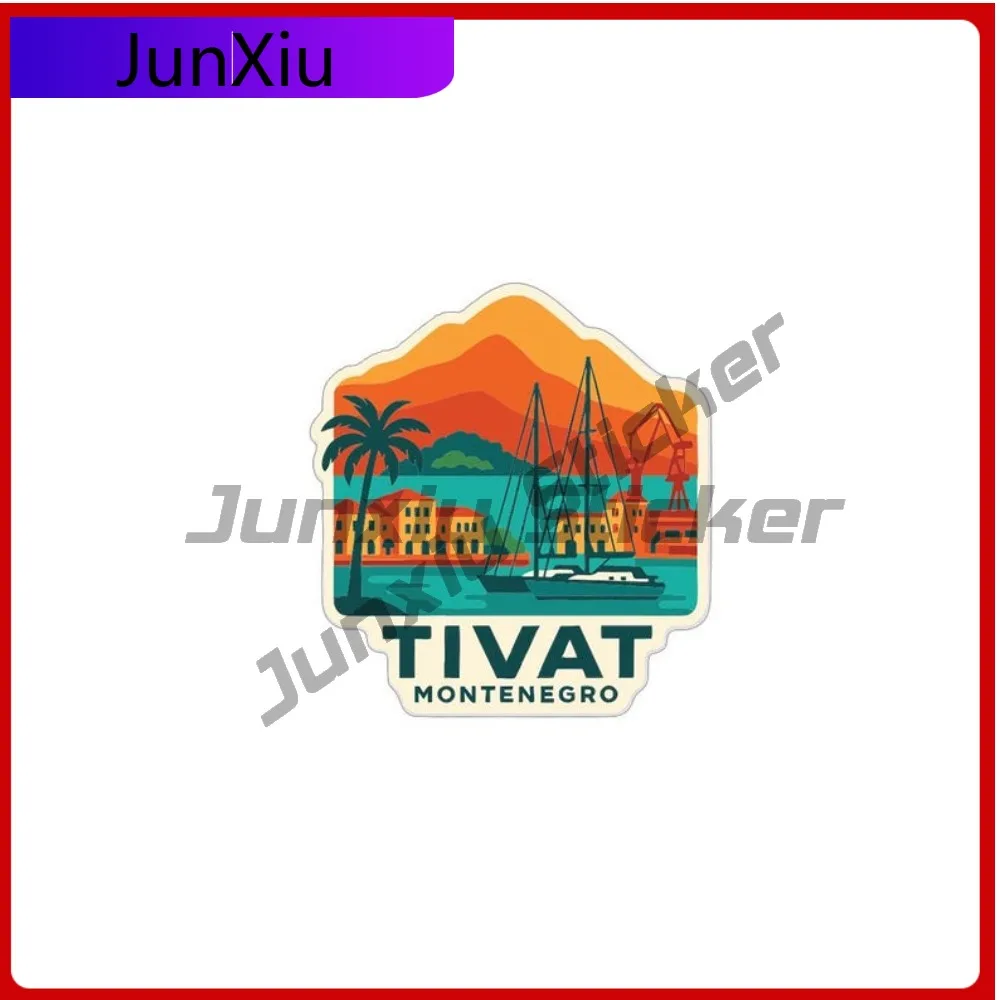 

Tivat Montenegro City Travel Sticker Decor Scratch-proof Accessories Vinyl Decal Suv Bodywork Motocross Camping Car Sticker Pvc