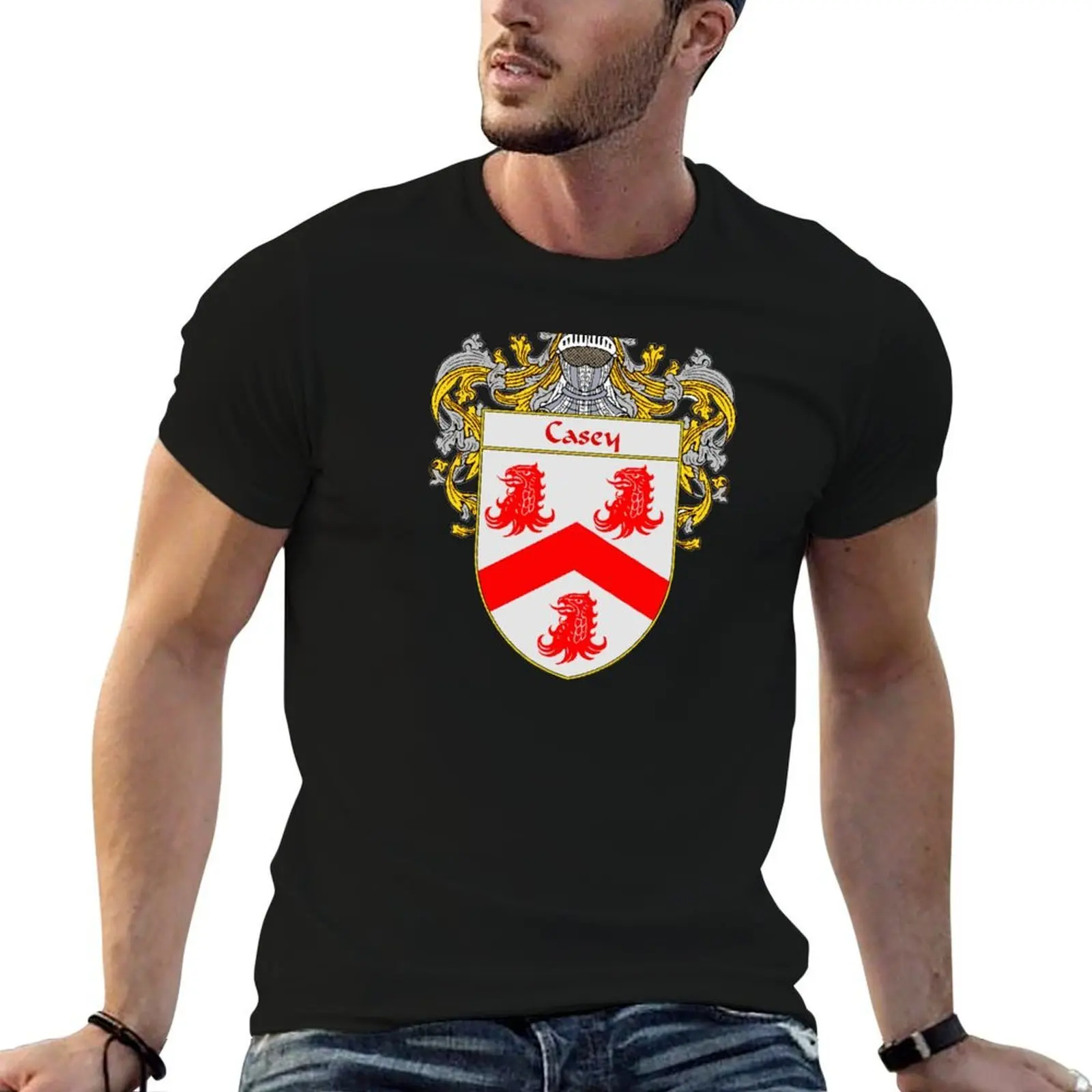 Casey Coat of Arms/Family Crest T-Shirt blanks new edition T-shirts for men cotton