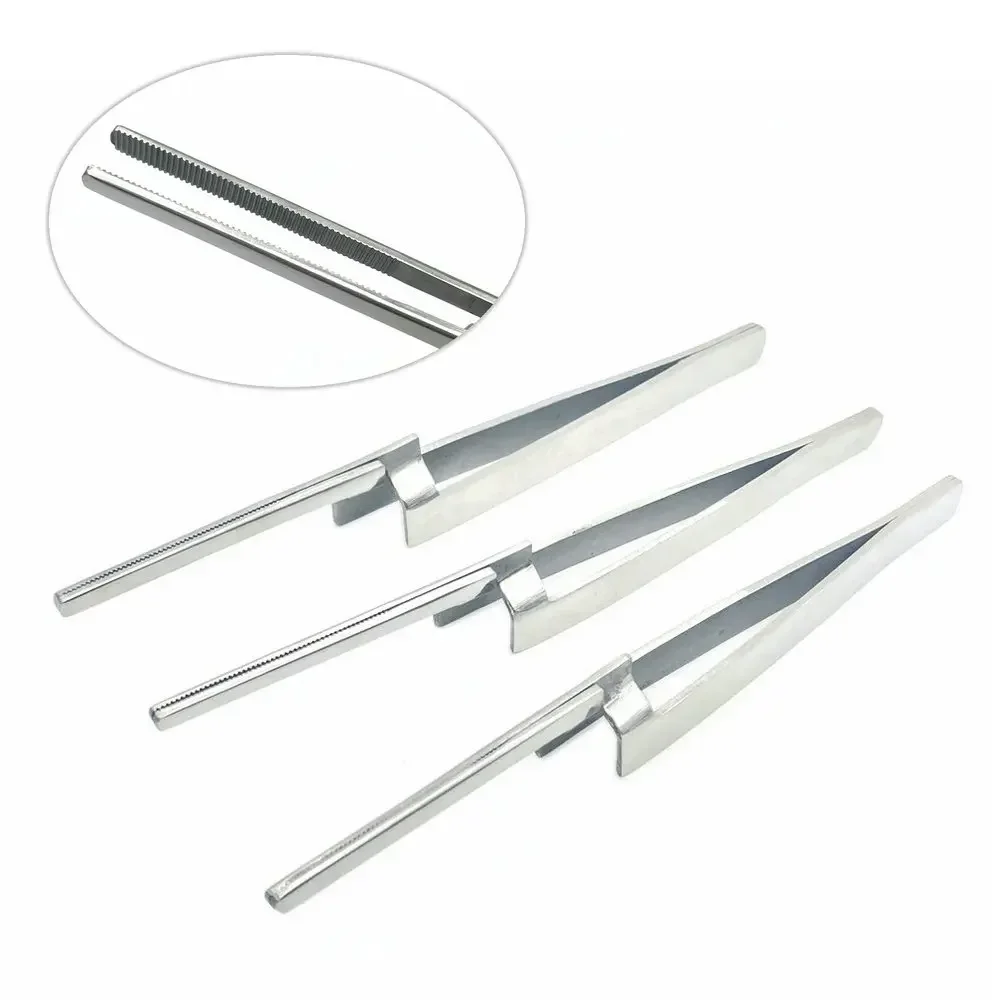 3pcs Dental Miller Articulating Paper Tweezers Forceps Straight 15cm Dental Instrument Dental Articulating Paper Tweezer