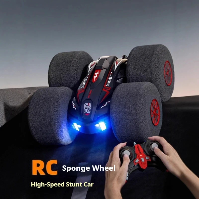 Generic RC Stunt Car 2.4G Remote Control 360 Degree Rotation Double Sided Flip Rechargeable Foam Wheel Off Road Vehicle For 2026