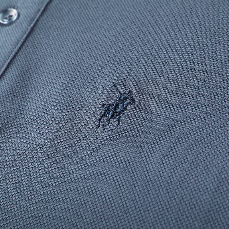 100%cotton Brand Men's Summer Short-Sleeved Polo Shirt Lapel Embroidery Exquisite T-Shirt Leisure Ventilate Fashion Men Clothing