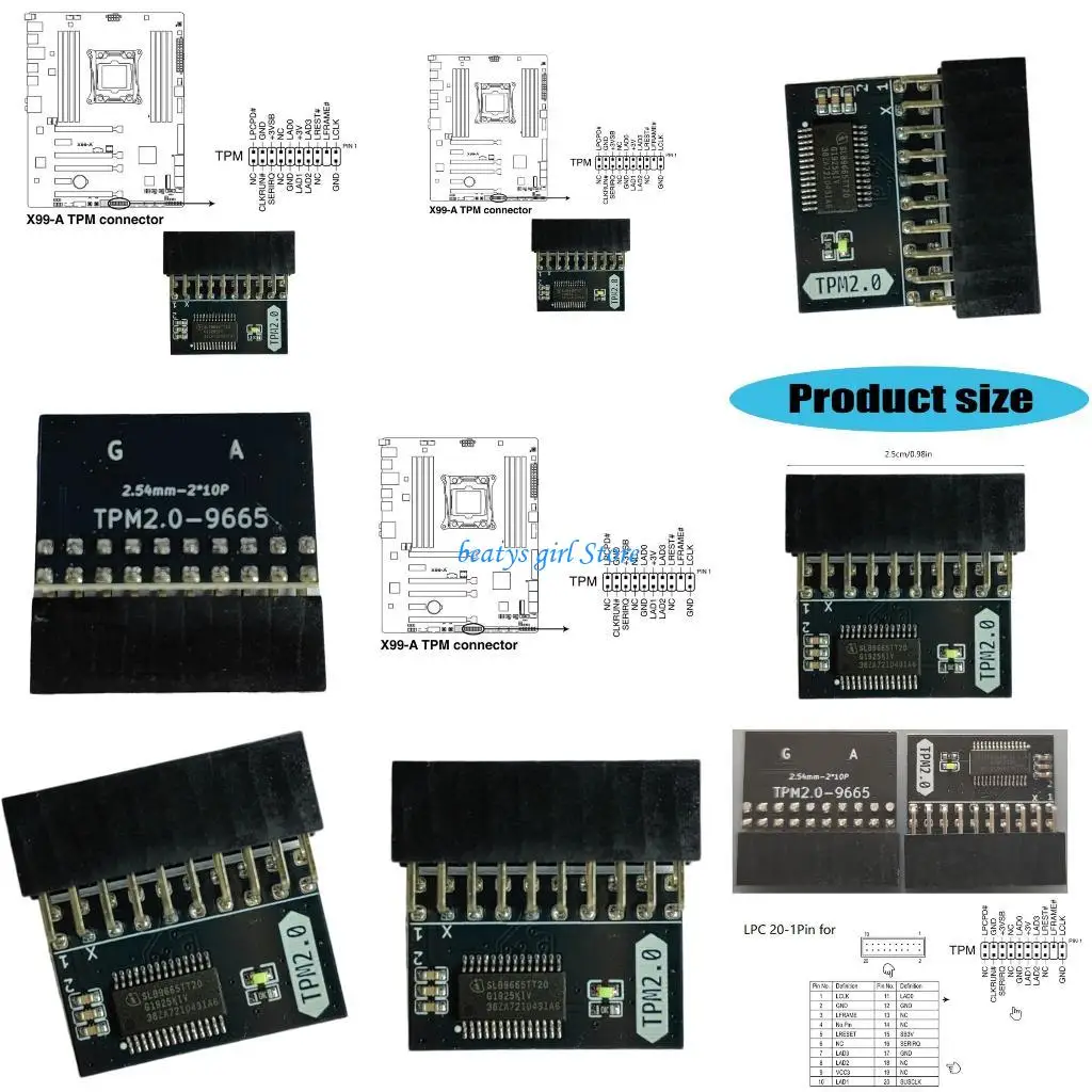

C7AB Encrypted Security Processor Module TPM 2.0 For PC Motherboard Repair And Data