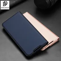 For Samsung Galaxy S21 FE Case Magnetic Leather +Soft Tpu Flip Wallet Stand Cover with Card Slots For S21 FE DUX DUCIS