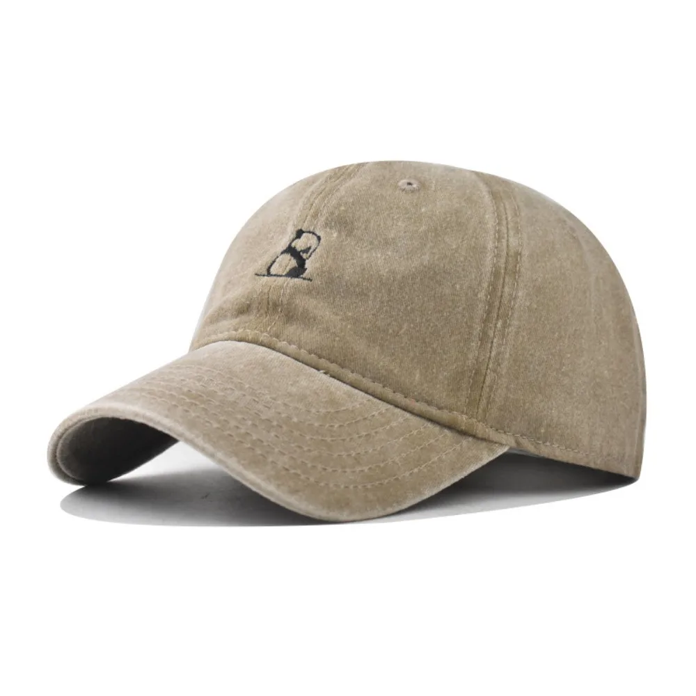 Wyszywane litery para czapka z daszkiem 2024 modne Retro Hip Hop Gorras anty-słońce oddychające kapelusz przeciwsłoneczny Unisex