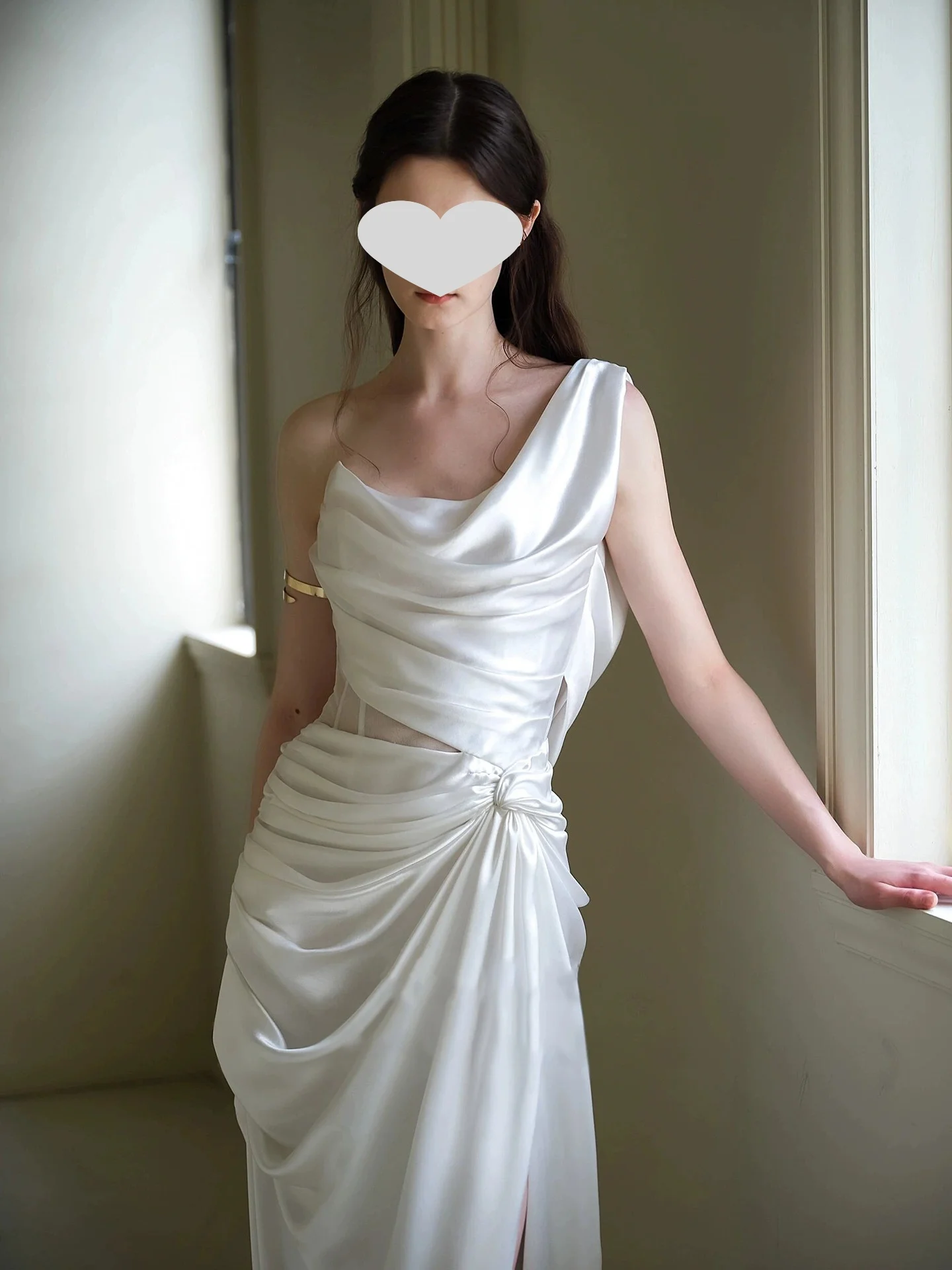 Suknia wieczorowa na specjalną okazję, z temperamentem na zamówienie, pełna aura, na poziomie bogini, idealna na bankiety i dla socjety.