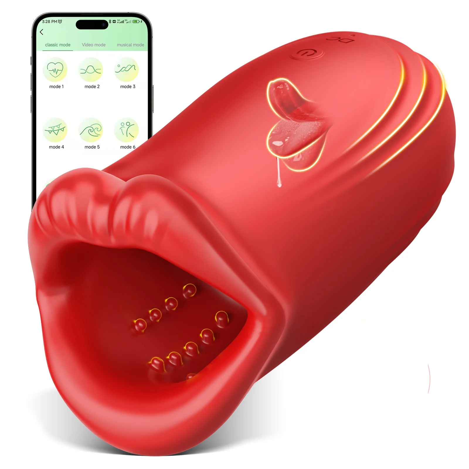 9-frequency Vibration Tongue Licking Airplane Cup Oral Pussy Vagina Penis Vibrator Stimulation Adult Sex Toys Masturbators 18+ view 6
