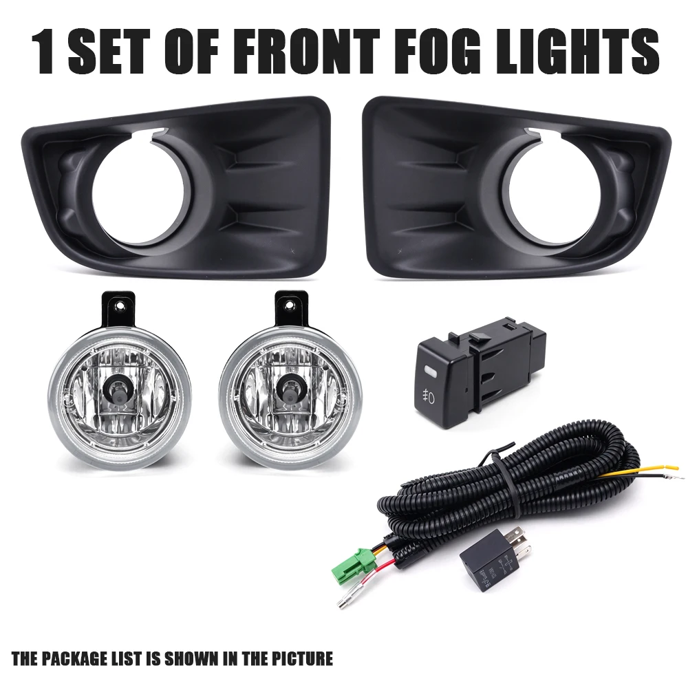 DLAA FOR Isuzu D-MAX Front Bumper Fog Lamp Upgrade Kit 2012-2014 Version Additional Foglight Set for Enhanced Visibility