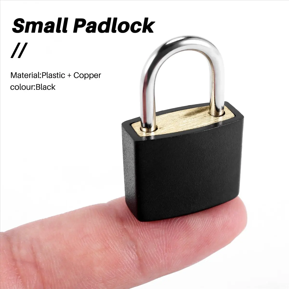 DT17 8 Pack Small Padlock with Keys, Mini for Colorful Locker Locks for Gym, Luggage, School, Outdoor, 2 Keys Each