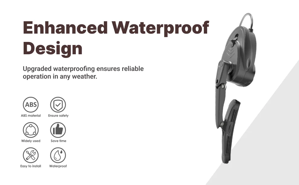 Motorcycle Helmet Wiper 5V High Reliability Easy to Install USB Rechargeable