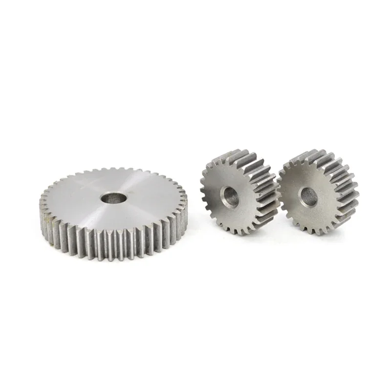2-12P Dia 14mm-29mm 1 Mod 45#Steel Positive Gear Metal Transmission Gear Cylindrical Gear 12/13/14/15/16/17/18/19/20/22/27 Tooth