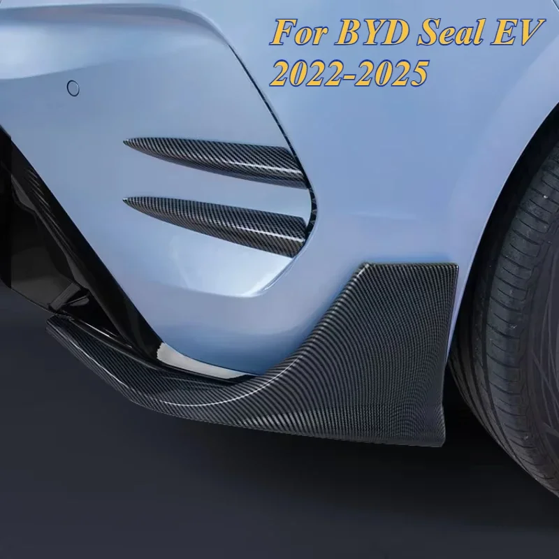 For BYD Seal EV 2022-2025 Car Rear Corner Air Knife Exterior Modification Four-wheel Drive High Matching Rear Lip Modification