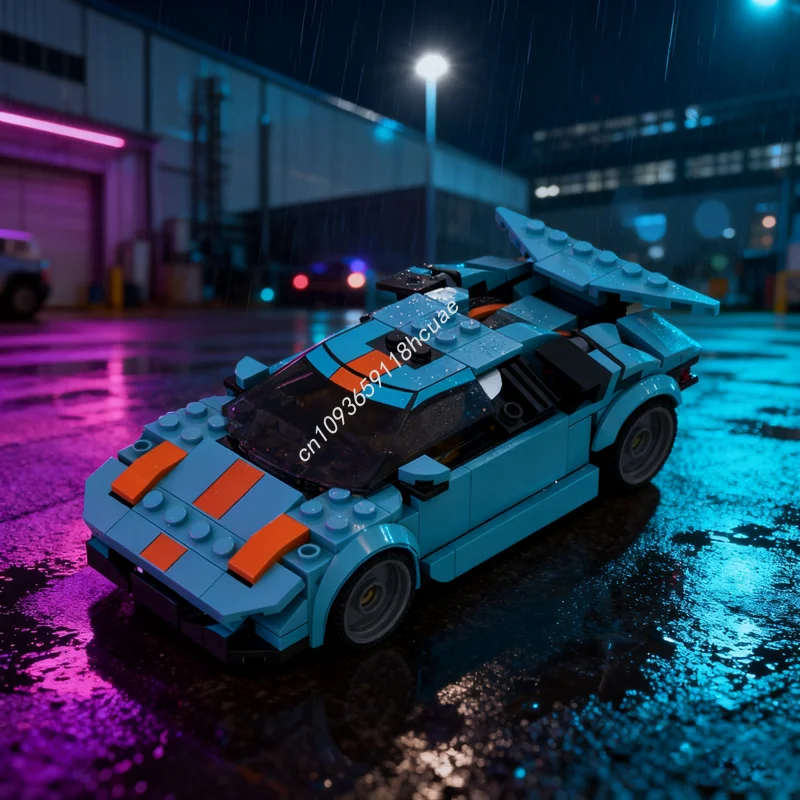 

181 шт. MOC Countach City Champions, модель суперкара, строительные блоки, сборка, рождественский подарок, игрушки «сделай сам», образовательный кирпич, детский день рождения