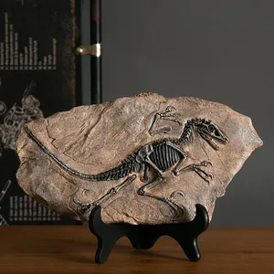 Kreative Dinosaurier Fossilharz Crafts Retro Dekoration Tierstatue in der Miniatur -Innenräume Wohnzimmerdekoration 8 Hauptverkäufe fossiler Harz - №1