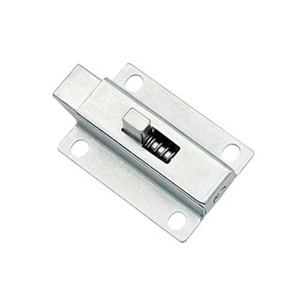 Automatic Metal Bolt Latch with Spring Lock Function for Doors Trailer Doors and Enclosure Applications 2 Inch