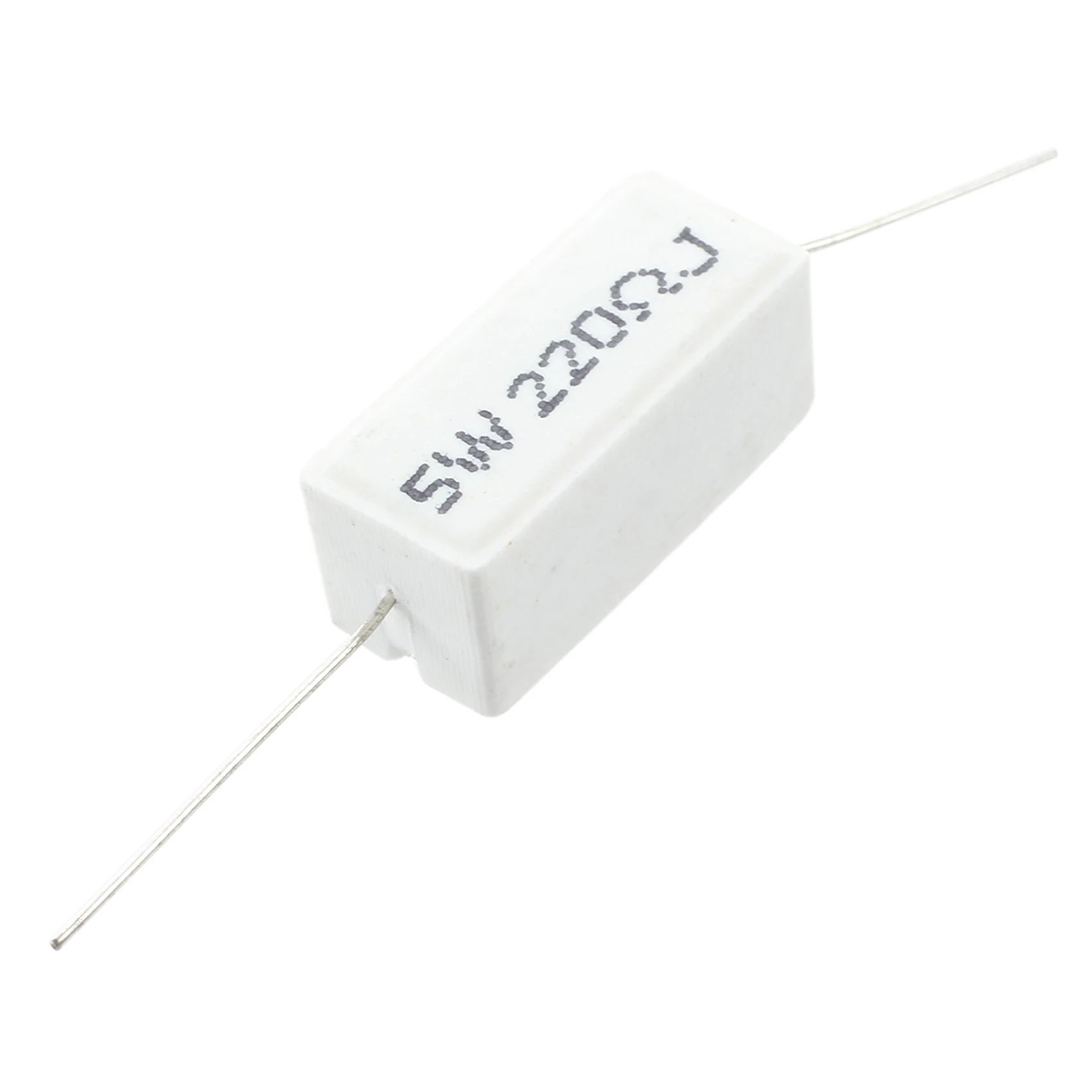 PHFU-20 Pcs Axial Lead Cement Power Resistor 220 Ohm 5W